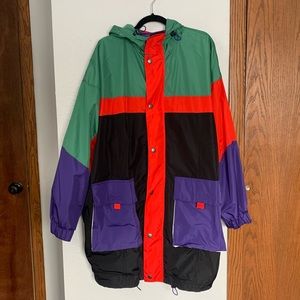 Urban Outfitters Oversized Colorblock Windbreaker